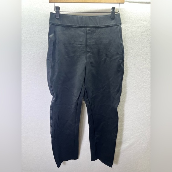 Spanx Black Capri Slacks Womens S Stretch Cute Comfy Work Teller Office 2272 - Picture 1 of 8